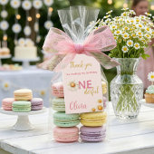 Daisy 1st Birthday  Isn't She ONEderful Pink Favor ギフトタグ