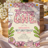 Daisy 1st Birthday Retro First Birthday Invitation 招待状