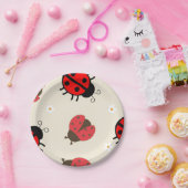 Daisy and Ladybug Birthday Party Paper Plates ペーパープレート (パーティー)