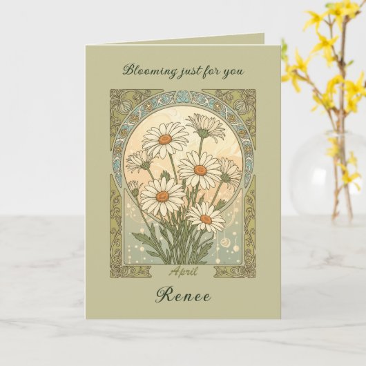 Daisy April's Heavenly Flowers カード (黄色い花)
