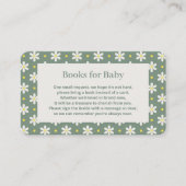 Daisy Baby Shower Book Request エンクロージャーカード (正面)