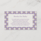 Daisy Baby Shower Book Request エンクロージャーカード (正面)