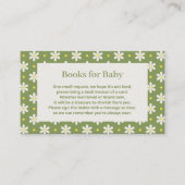 Daisy Baby Shower Book Request エンクロージャーカード (正面)