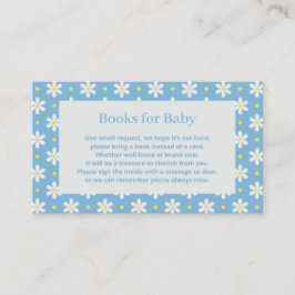 Daisy Baby Shower Book Request エンクロージャーカード