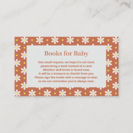 Daisy Baby Shower Book Request エンクロージャーカード