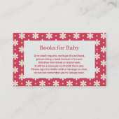 Daisy Baby Shower Book Request エンクロージャーカード (正面)