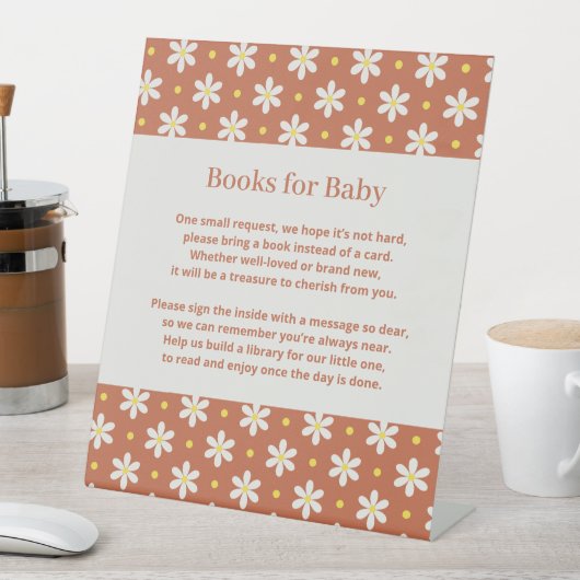Daisy Baby Shower Book Request 台座サイン (インサイチュ)