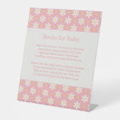 Daisy Baby Shower Book Request 台座サイン (正面)