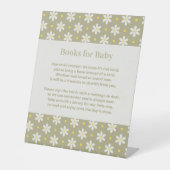 Daisy Baby Shower Book Request 台座サイン (正面)