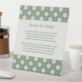 Daisy Baby Shower Book Request 台座サイン