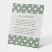Daisy Baby Shower Book Request 台座サイン (正面)
