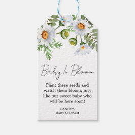 Daisy Baby Shower Seed Gift Tags ギフトタグ
