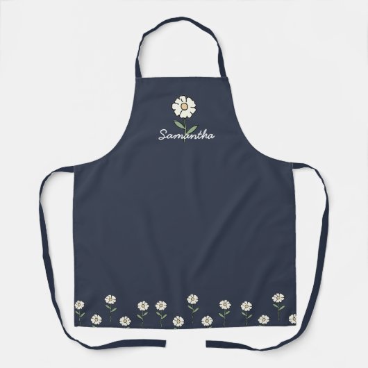 Daisy Baking Apron - Personalized Accessory エプロン (正面)
