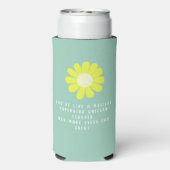 Daisy Best Teacher Photo Light Green スリム缶クーラー (Seltzer裏面)