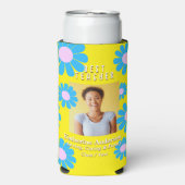 Daisy Best Teacher Photo Yellow スリム缶クーラー (Seltzer正面)