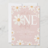 Daisy Birthday Invitation, Onederful Daisy 1st Bir 招待状 (正面)