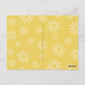 Daisy Birthday Party Bohmian Wild One 1st Birthday ポストカード (裏面)