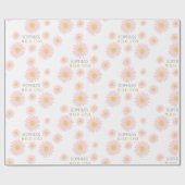 Daisy Birthday Party Bohmian Wild One 1st Birthday ラッピングペーパー (フラット)