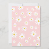 Daisy Birthday Party Bohmian Wild One 1st Birthday 招待状 (裏面)