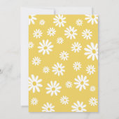 Daisy Birthday Party Bohmian Wild One 1st Birthday 招待状 (裏面)