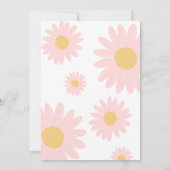 Daisy Birthday Party Bohmian Wild One 1st Birthday 招待状 (裏面)