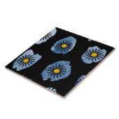 Daisy Black Ceramic Tile タイル (側面)