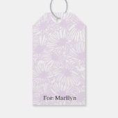 Daisy Blooms - Airy Lilac ギフトタグ (裏面)