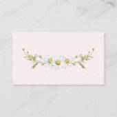 Daisy Books For Baby Pink Botanical Baby Shower エンクロージャーカード (裏面)