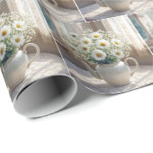 Daisy Bouquet in an Antique Teapot ラッピングペーパー (ロールコーナー)