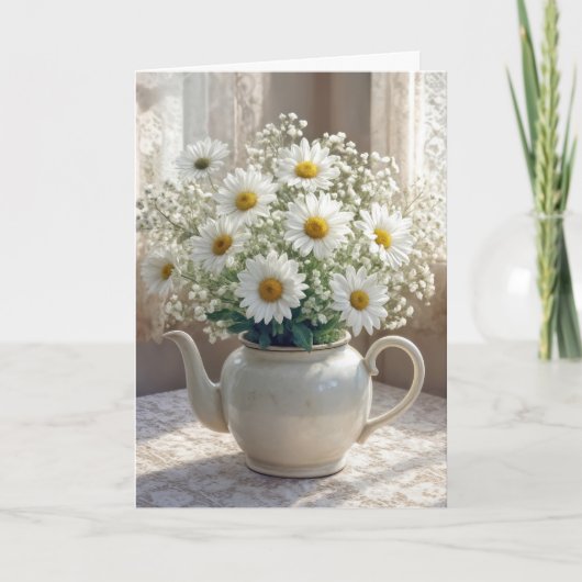 Daisy Bouquet Thinking of You カード (正面)