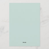 Daisy Bow Baby Shower Invitation 招待状 (裏面)