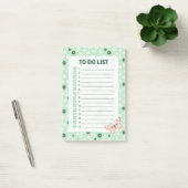 Daisy & Butterfly Checklist To Do List Notepad ポストイット (オフィス)
