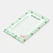 Daisy & Butterfly Checklist To Do List Notepad ポストイット (アングル)