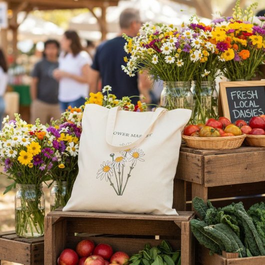 Daisy Canvas Bag, Teacher Tote Bag トートバッグ