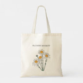 Daisy Canvas Bag, Teacher Tote Bag トートバッグ (裏面)