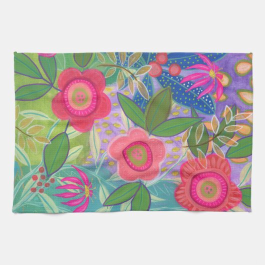 Daisy Chain tea towel キッチンタオル (横)