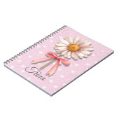 Daisy Coquette Notebook | Pink Aesthetic Journal ノートブック (左側)