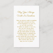 Daisy Cross Memorial Funeral Prayer Card 名刺 (裏面)