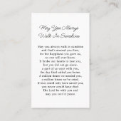 Daisy Cross Memorial Funeral Prayer Card 名刺 (裏面)