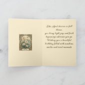 Daisy Day Whimsical Art Nouveau Style カード (内部)