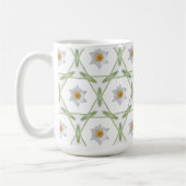 Daisy Design - Geometric Daisy Design Cup コーヒーマグカップ (左)