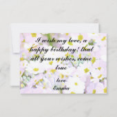 Daisy Ephemera vibrant color pink art (裏面)