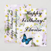 Daisy Ephemera vibrant color pink art (正面/裏面)