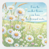 Daisy Field & Quote	 スクエアシール (正面)