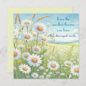 Daisy Field & Quote Card	 (正面/裏面)