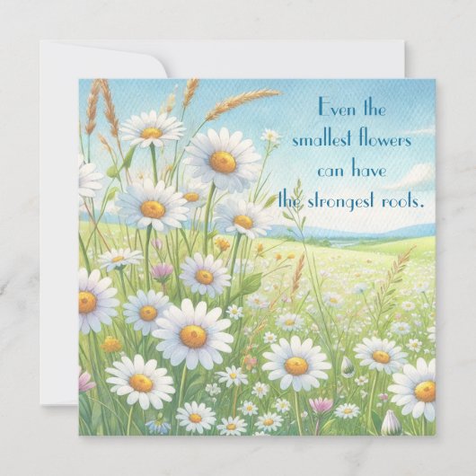 Daisy Field & Quote Card	 (正面)