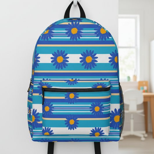 Daisy Floral Backpack, Print Cut Sew Bag プリントバックパック