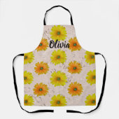 Daisy floral bouquet エプロン (正面)
