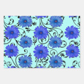 Daisy floral bouquet ラッピングペーパーシート (正面3)