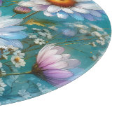 Daisy Floral Glass Cutting Board カッティングボード (角)